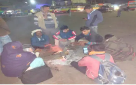 सुराग ब्यूरो की खबर का असर बन गया रैनबसेरा, जल गए अलाव, यात्रियों ने ली राहत की सांस