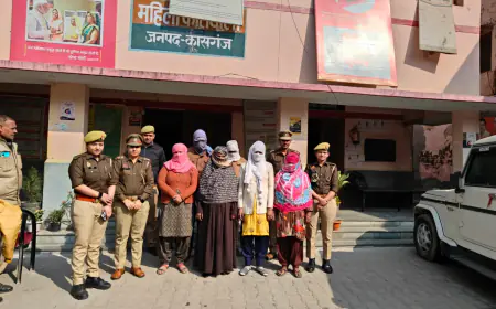 कासगंज क्षेत्रान्तर्गत सेक्स रैकेट का भंडाफोड़