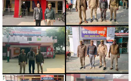 जनपद केविभिन्न थानों से  10 वारंटी अभियुक्तगण को किया गया गिरफ्तार।