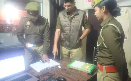 कासगंज पुलिस अधीक्षक  द्वारा थाना गंजडुण्डवारा का किया आकस्मिक निरीक्षण।