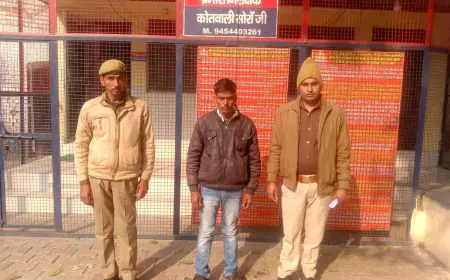 सोरों पुलिस ने 01 वारंटी अभियुक्त को गिरफ्तार करने में सफलता प्राप्त की,