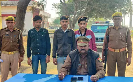 चोरी किए गए भैंसा सहित 3 गिरफ्तार