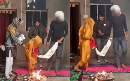 नाबालिग प्रेमी पहुंचा प्रेमिका से मिलने, घरवालों ने पकड़कर करा दी शादी