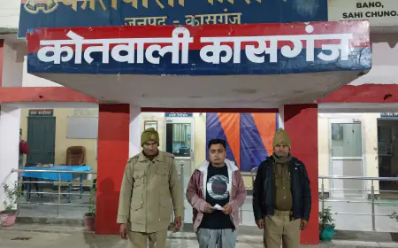 कासगंज पुलिस द्वारा 01  अभियुक्त को जुआ खेलते किया गया गिरफ्तार।