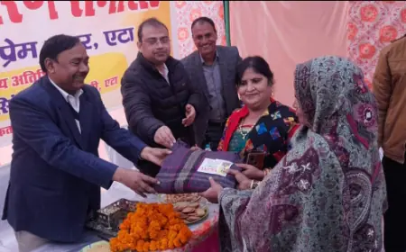 ममता शर्मा ADM अलोक कुमार ने बाँटे जरुरतमंद लोगों को कंबल