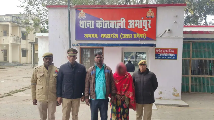 गैंगस्टर एक्ट में वांछित अभियुक्तों को अमांपुर पुलिस ने किया गिरफ्तार