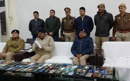 नववर्ष के अवसर पर एसएसपी द्वारा सर्विलांस की मदद से खोए हुए 75 मोबाइल कीमत 10 लाख, लोगों को किए सुपुर्द