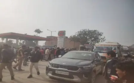 हिट ऐंड रन’ कानून में बदलाव के विरोध में वाहन चालकों का चक्काजाम, रोडबेज भी खड़ीं