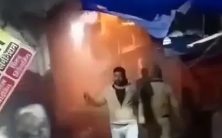 मकान में लगी आग से हुई लड़की की मौत, बचाव के लिए छत से कूदी