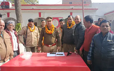 उद्योग व्यापार मंडल ने थानाध्यक्ष शमशाबाद को किया सम्मानित