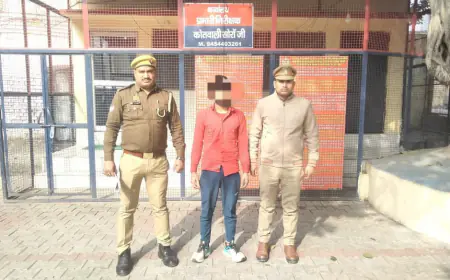 पोक्सो एक्ट में वांछित एक अभियुक्त को  सोरों पुलिस ने किया गिरफ्तार।