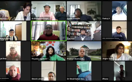 अंतरराष्ट्रीय विश्व हिन्दी दिवस पर हरिऔध स्मृति में विश्व में हिन्दी और हिन्दी में विश्व विषय पर विमर्श व कवि समागम सम्पन्न हुआ