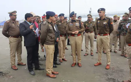 ADG व IG  नें परखी मेला रामनगरिया की सुरक्षा