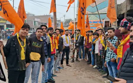 अखिल भारतीय परिषद के कार्यकर्त्ताओ नें निकाली प्रभु श्री राम की शोभायात्रा।