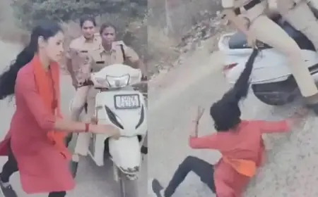 Telangana: हैदराबाद में महिला पुलिसकर्मी ने बाल पकड़कर छात्रा को घसीटा