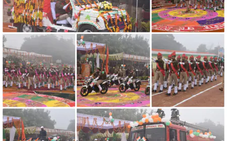 एटा रिजर्व पुलिस लाइन के परेड ग्राउण्ड में हर्षोल्लास के साथ मनाया गया 75 वां गणतंत्र दिवस, सराहनीय कार्य करने वाले अधिकारी/कर्मचारी हुए सम्मानित