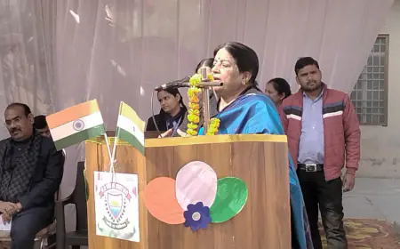 फहराया तिरंगा, भारत माता के गगन भेदी जय घोष के साथ  देशभक्ति की प्रेरणा दे, मनाया 75 वां गणतंत्र दिवस