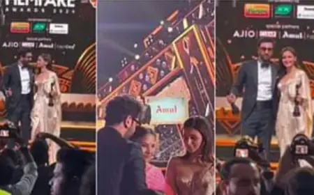 69वें फिल्मफेयर अवॉर्ड, animal' के लिए रणबीर को मिला बेस्ट एक्टर अवॉर्ड और आलिया ने मारी बाजी