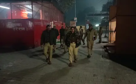 कासगंज एस पी द्वारा देर रात्रि थाना सोरों शूकर क्षेत्र का किया गया आकस्मिक निरीक्षण,