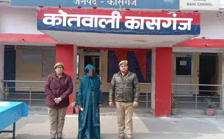 गैंगस्टर के अभियोग में वांछित 01 अभियुक्ता को किया गया गिरफ्तार ।