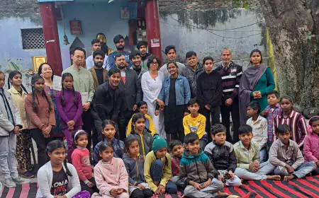 मदर सेवा संस्थान  के चबूतरा थिएटर पाठशाला में जापान से आए अतिथियों ने चबूतरा थिएटर के बच्चों के कार्यों की प्रस्तुति