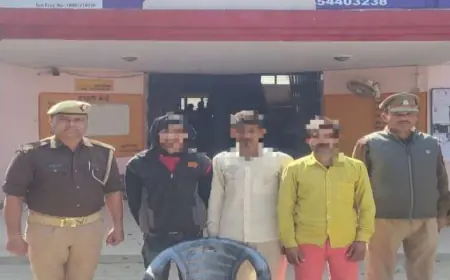 ढोलना पुलिस द्वारा 03 अभियुक्तगण को किया गया गिरफ्तार।