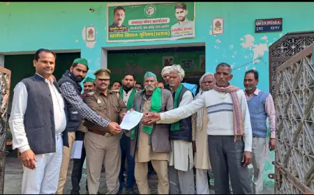 कासगंज(अमांपुर)स्वामीनाथन रिपोर्ट लागू करे सरकार, आशीष मिश्रा