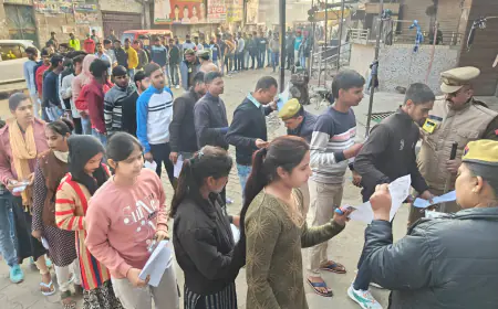 शासन की मंशानुसार आरक्षी नागरिक पुलिस के पदो हेतु लिखित परीक्षा सकुशल, नकलविहीन सम्पन्न