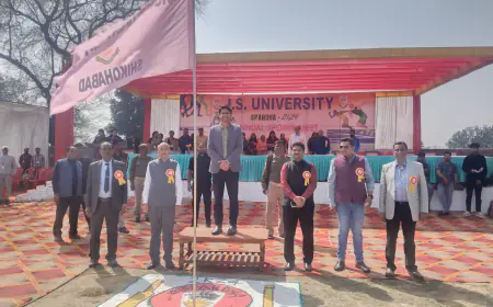 जे.एस. विश्वविद्यालय में तीन दिवसीय खेलकूद प्रतियोगिता का आयोजन