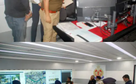 आगरा ट्रेफिक पुलिस का कमांड सेंटर- स्मार्ट सिटी के कैमरों का सही उपयोग