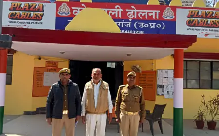 ढोलना पुलिस द्वारा एक वारण्टी अभियुक्त को किया गया गिरफ्तार ।