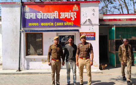 अमांपुर पुलिस द्वारा एक वारण्टी अभियुक्त को किया गया गिरफ्तार ।