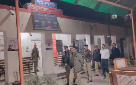 अपर पुलिस अधीक्षक जनपद कासगंज द्वारा थाना गंजडुण्डवारा का किया गया आकस्मिक निरीक्षण।