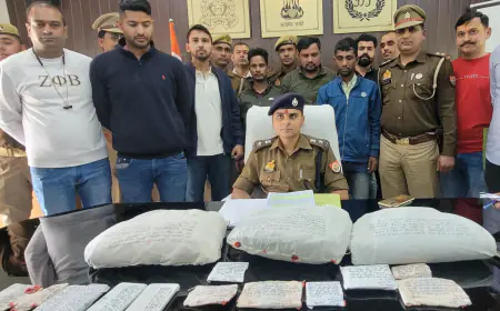 फर्रुखाबाद पुलिस ने अंतरराष्ट्रीय  मादक पदार्थ सहित तीन तस्कर  गिरफ्तार