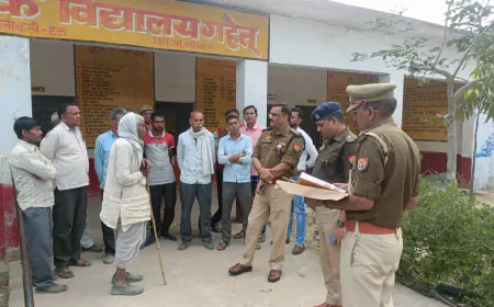 पोलिंग बूथों पर पुलिस बल/अर्द्धसैनिक बल के ठहराव हेतु आवश्यक व्यवस्थाओं का लिया गया जायजा