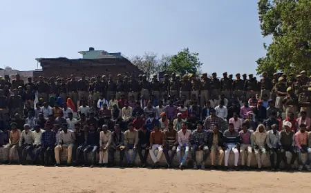 एटा पुलिस ने 12 घण्टे में 121 वारंटी अभियुक्त किए गिरफ्तार