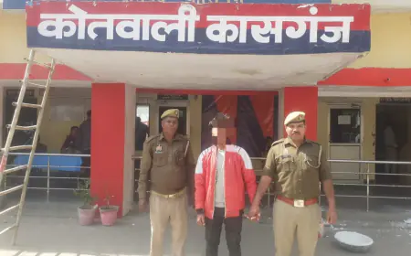 नाबालिग के साथ छेड़छाड़ के आरोपी को किया गया गिरफ्तार ।