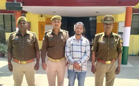 ढोलना पुलिस द्वारा गैंगस्टर एक्ट के अभियोग में वांछित 01 अभि0 को किया गया गिरफ्तार
