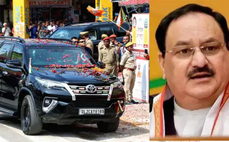 BJP अध्यक्ष जेपी नड्डा की पत्नी की फॉर्च्यूनर कार चोरी