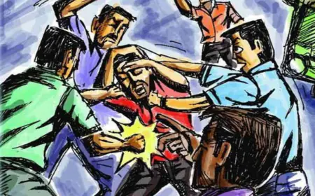 सस्ता मीट बेचने पर अन्य दुकानदारों ने किया बवाल, तोड़फोड़ हंगामा