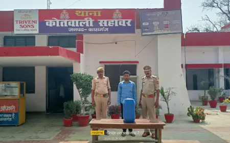 सहावर पुलिस द्वारा एक अभियुक्त को  40 लीटर अवैध कच्ची शराब के साथ  किया गिरफ्तार।