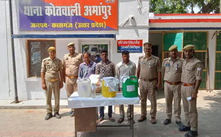 अमांपुर पुलिस द्वारा अवैध शराब निर्माण करते 03 अभि0गण को  40 लीटर अवैध शराब सहित किया गिरफ्तार।