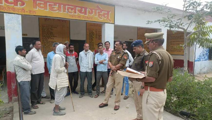 पोलिंग बूथों पर पुलिस बल/अर्द्धसैनिक बल के ठहराव हेतु आवश्यक व्यवस्थाओं का लिया गया जायजा