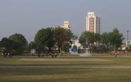 गोलियों की तड़तड़ाहट से गूंजी पुलिस लाइन, लोकसभा चुनाव व ईद को लेकर पुलिस का बलवा ड्रिल