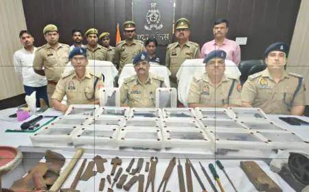 थाना कोतवाली देहात पुलिस तथा एंटी व्हीकल थैफ्ट टीम द्वारा अवैध शस्त्र फैक्ट्री का भंडाफोड