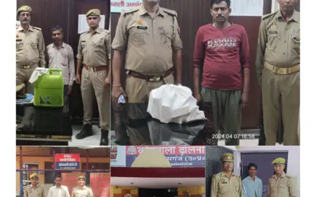 कासगंज जनपदीय पुलिस द्वारा 05 अभि0गण 114 क्वार्टर अवैध देशी शराब एवं 15 लीटर अवैध कच्ची शराब के साथ किया गिरफ्तार।।