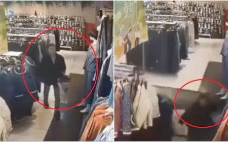 Shocking :  कपड़े की शॉप पर खुलेआम लड़की ने चेंज की पेंट, वीडियो वायरल