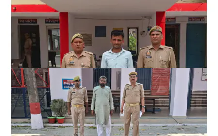 कासगंज पुलिस द्वारा 02 वारण्टी अभि0गण को किया गया गिरफ्तार ।