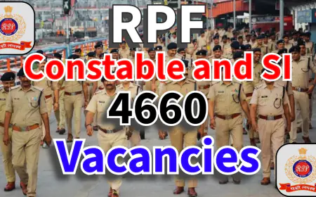 RPF Constable Recruitment 2024: रेलवे में बंपर भर्ती! आरपीएफ कांस्टेबल व एसआई के 4660 पदों पर भर्ती