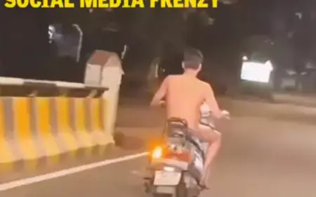 Nagpur Viral Video: आधी रात को शर्मनाक हरकत! नग्न होकर बाइक पर घूम  युवक